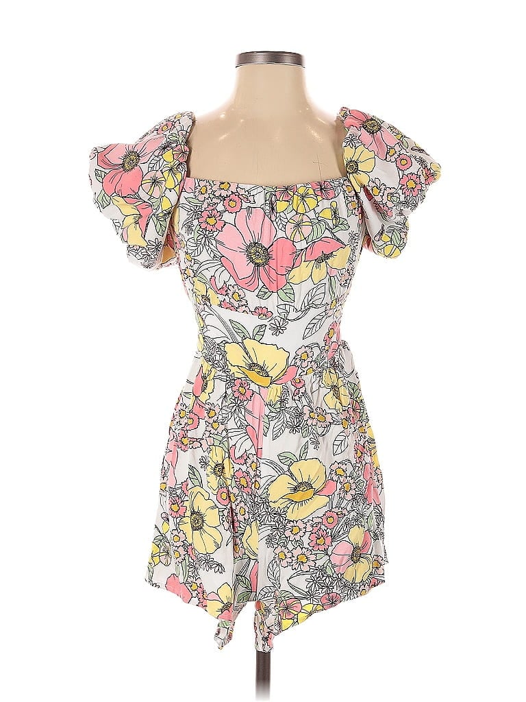 Pre-owned Afrm Romper In White