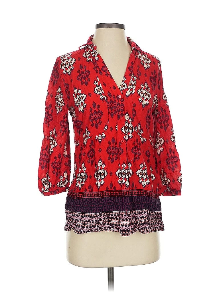 MAEVE Pre-owned 3/4 Sleeve Blouse In Red