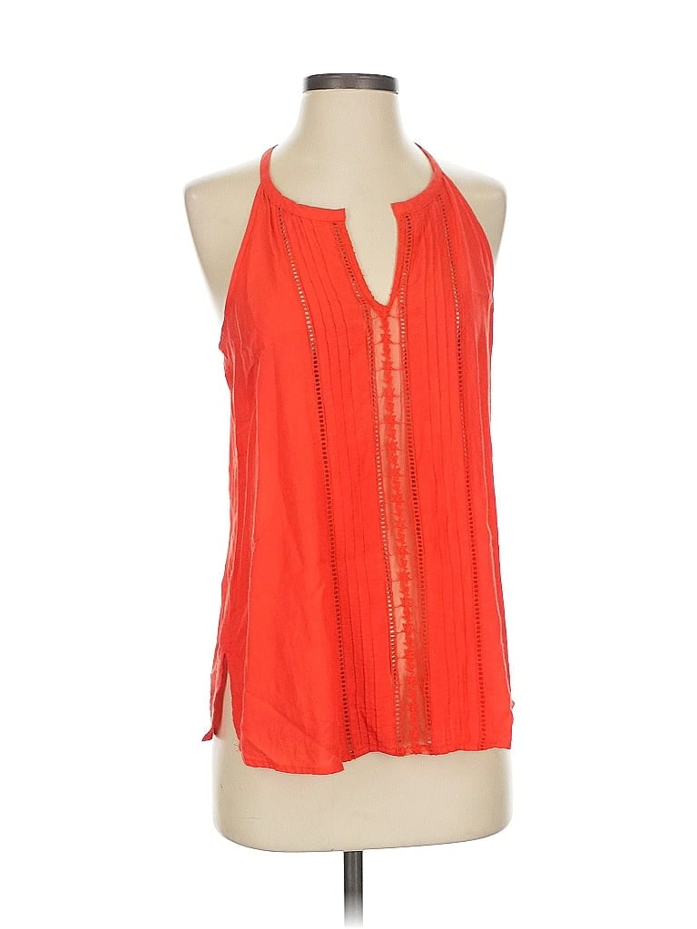 Pre-owned Old Navy Tank Top Orange Halter Neckline Tops