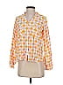 Piyama 100% Rayon Orange 3/4 Sleeve Blouse Size XS - photo 1