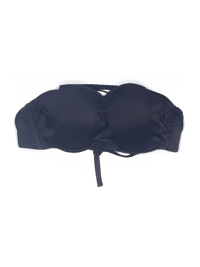 Shade & Shore Swimsuit Top Black Swimwear In Blue