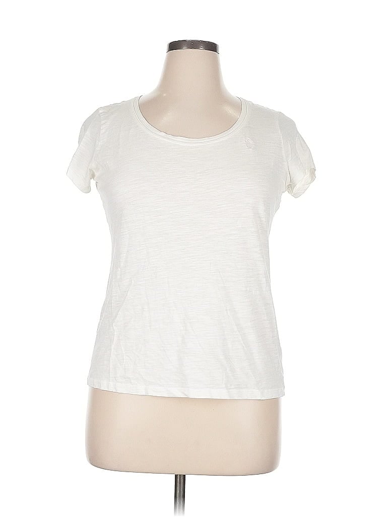 Pre-owned U.s. Polo Assn Short Sleeve T-shirt In White