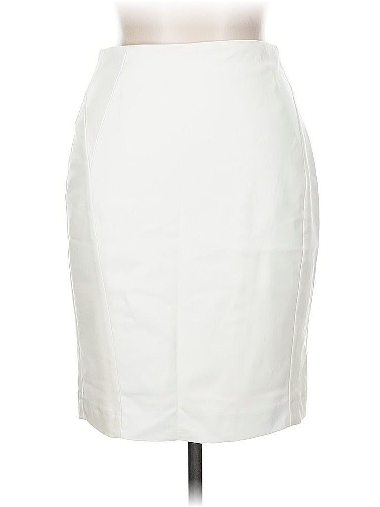 Pre-owned Express Formal Skirt In White
