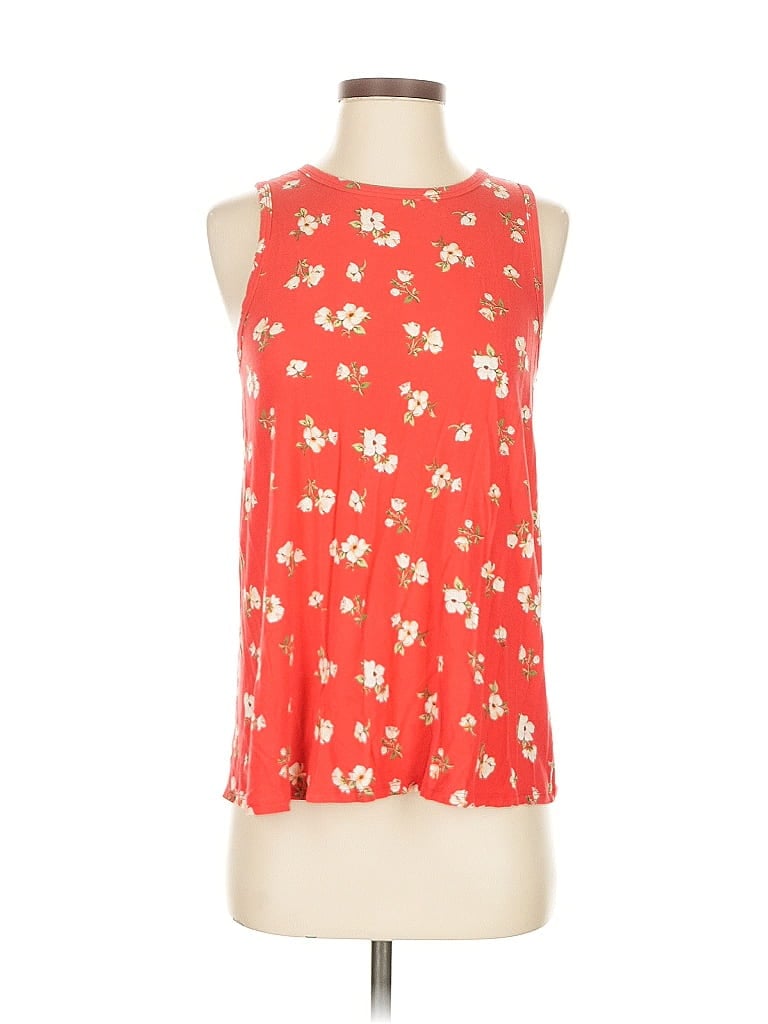 Pre-owned Old Navy Tank Top Red Halter Neckline Tops