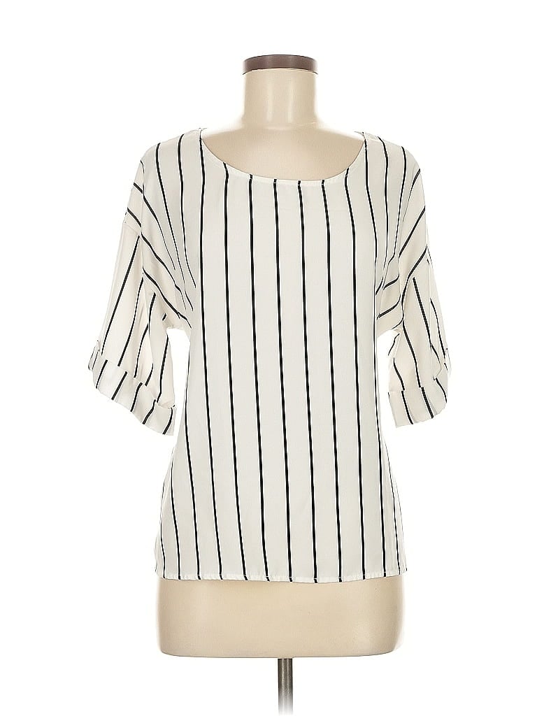 Pre-owned West Kei 3/4 Sleeve T-shirt In White