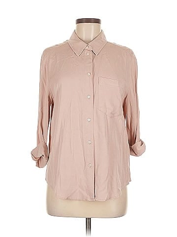 CALVIN KLEIN JEANS 3/4 Sleeve Button-Down Shirt (view 1)