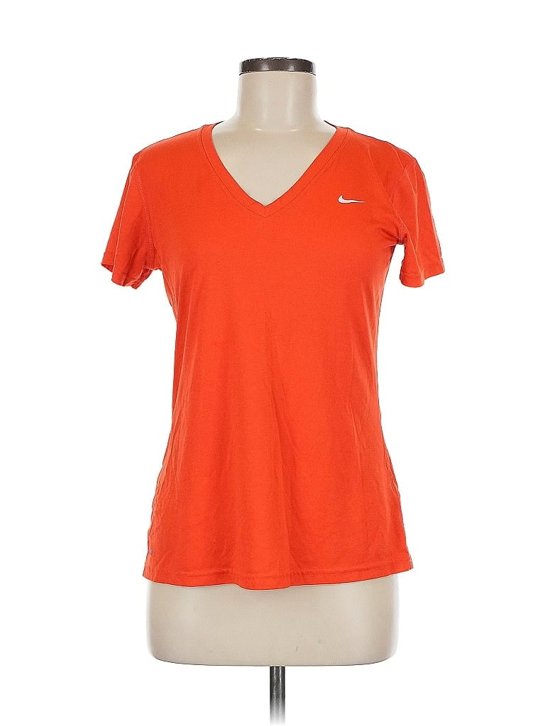 Pre-owned Nike Active T-shirt In Orange