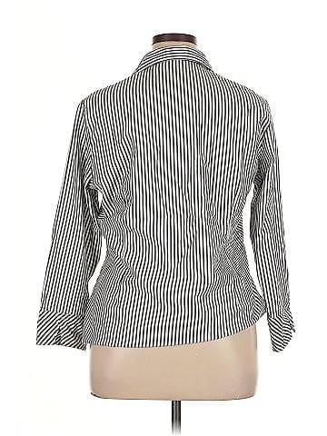 Riders by Lee 3/4 Sleeve Button-Down Shirt (view 2)