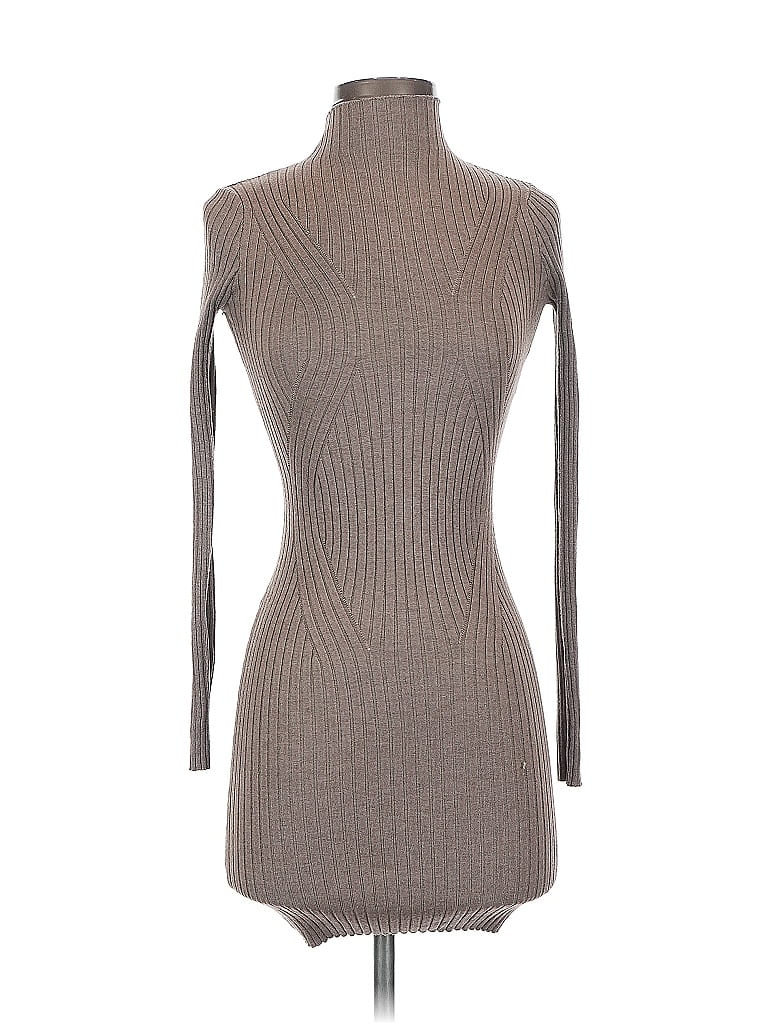 Pre-owned Lulus Long Sleeve Top Gray Turtleneck Tops