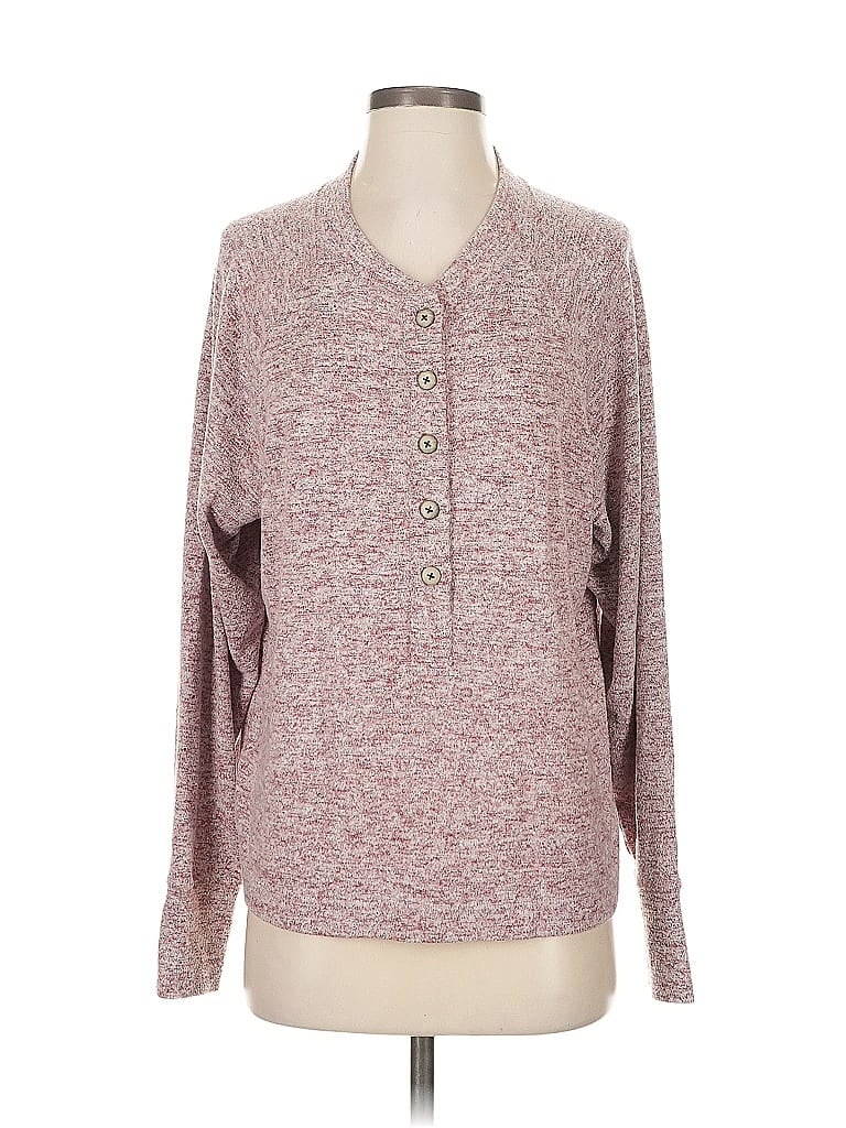 Pre-owned Cabi Pullover Sweater In Burgundy