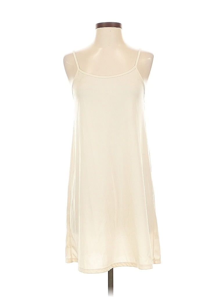 Pre-owned Unbranded Tank Top Ivory Halter Neckline Tops In White