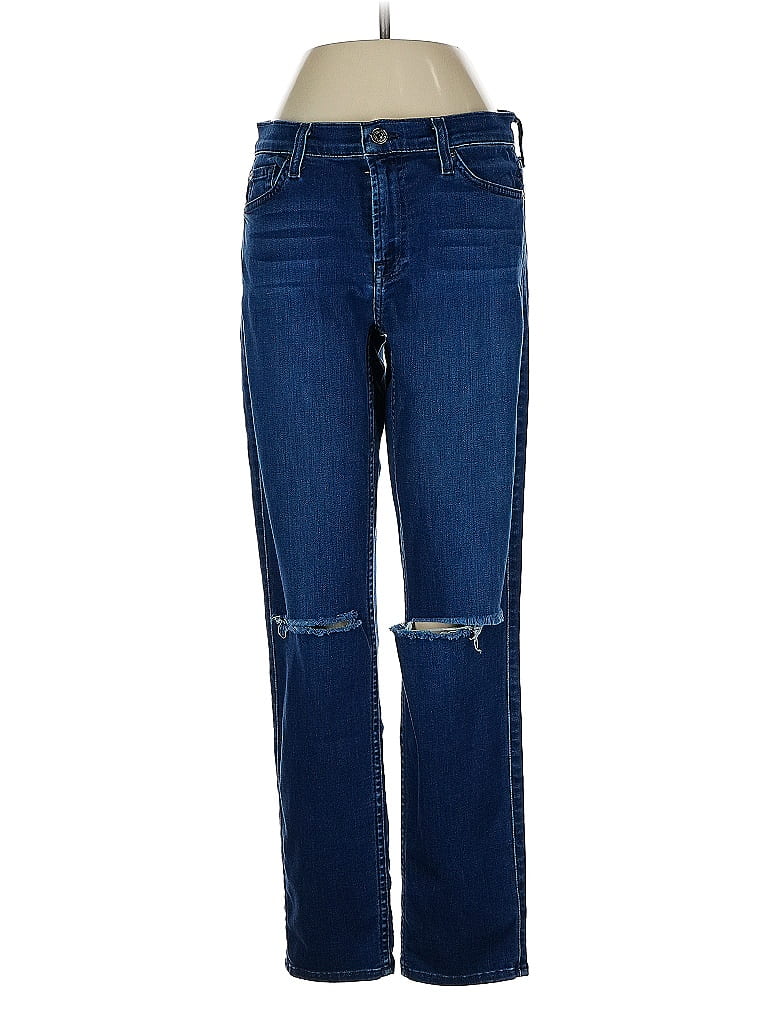 Pre-owned 7 For All Mankind Jeans In Blue