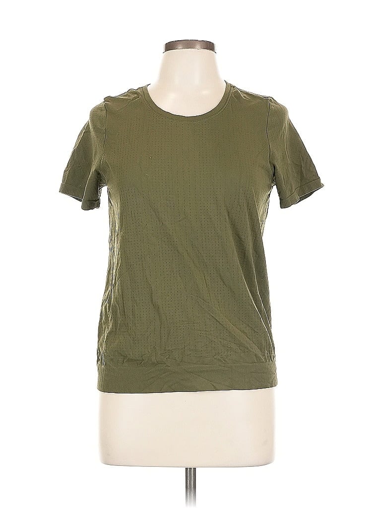Pre-owned Athleta Short Sleeve T-shirt In Green