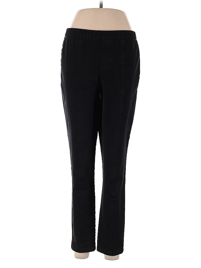 Pre-owned Isaac Mizrahi Live Jeggings In Black