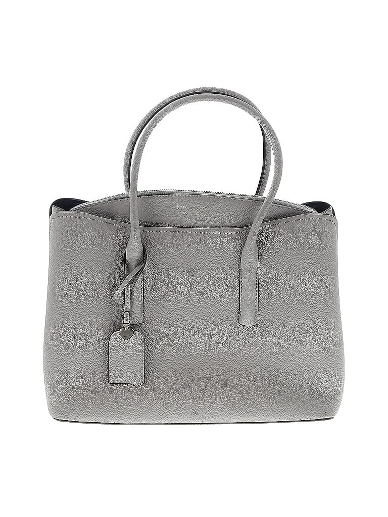 Click to view more detailed imagery on our partner's website Pre-owned Kate Spade New York Leather Satchel In Gray