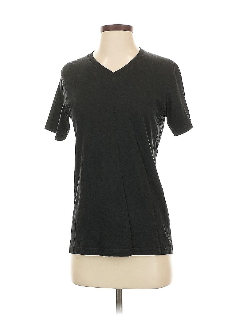 Pre-owned Uniqlo Short Sleeve T-shirt In Black