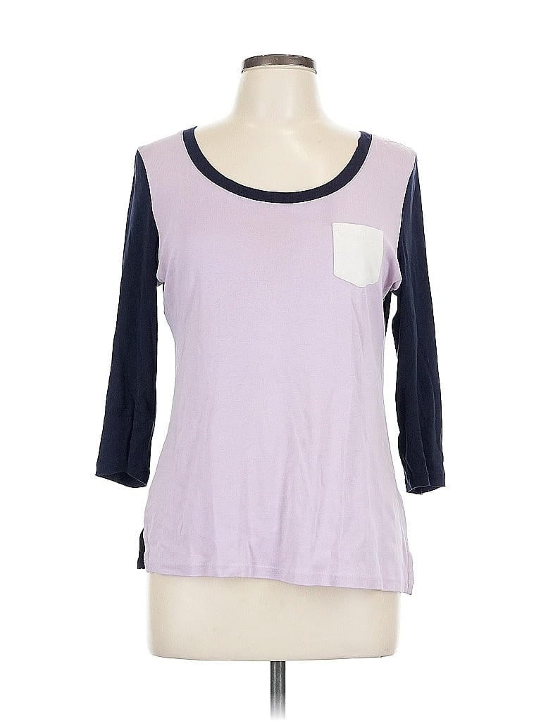 Click to view more detailed imagery on our partner's website Pre-owned Talbots 3/4 Sleeve T-shirt In Purple