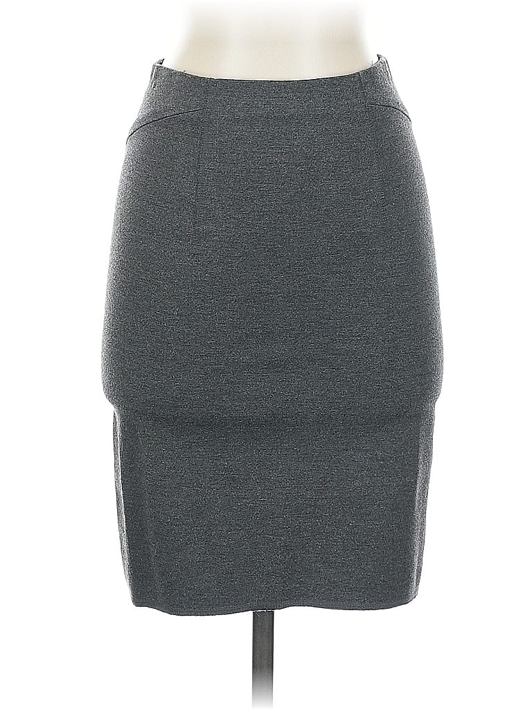 Pre-owned Ann Taylor Casual Skirt In Gray