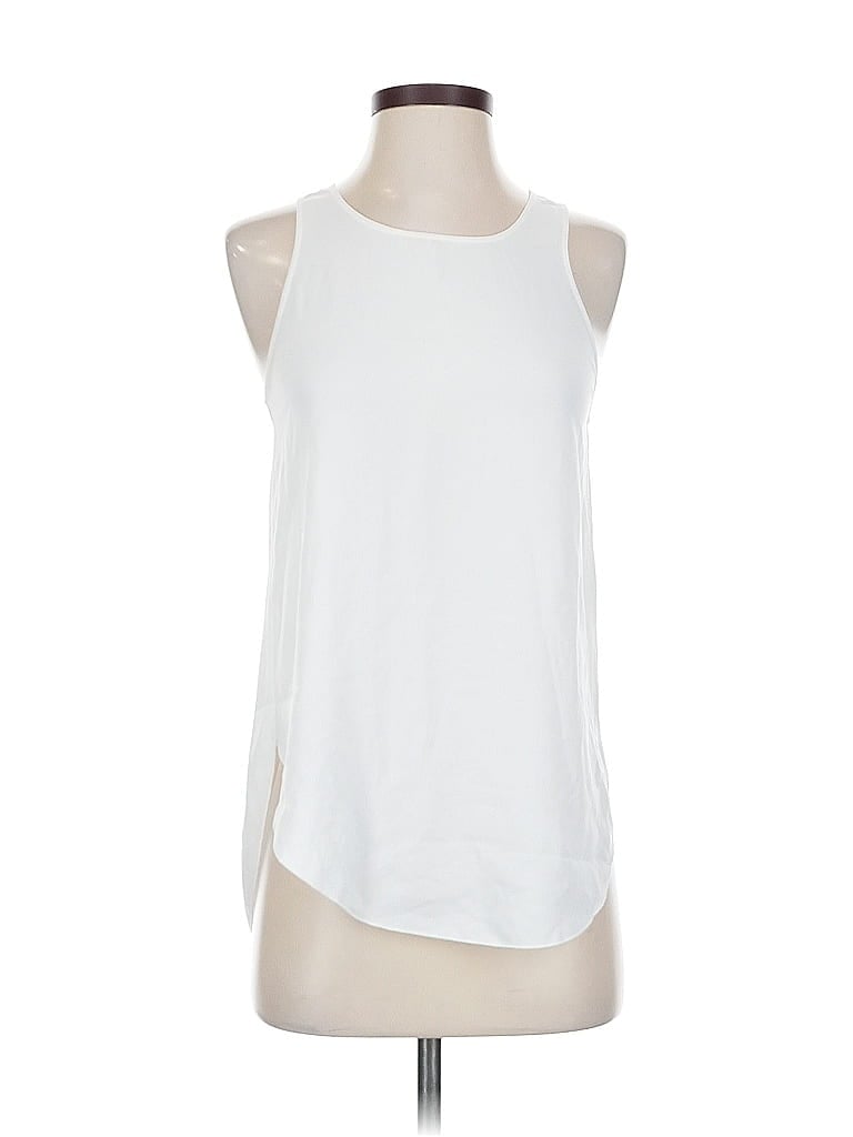 Pre-owned Wilfred Sleeveless Top White Halter Neckline Tops