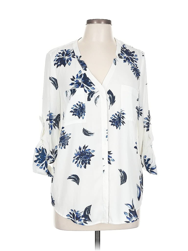 Pre-owned Simply Styled 3/4 Sleeve Blouse In White