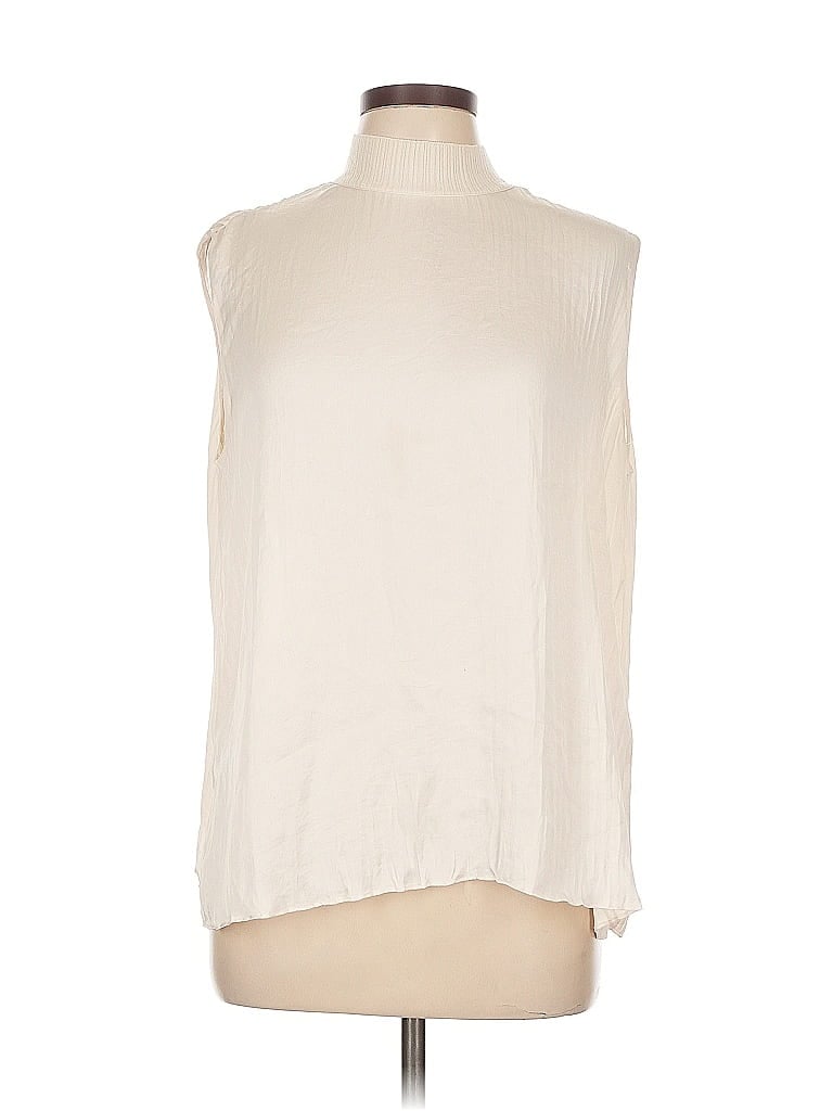 Pre-owned Vince Sleeveless Blouse In Brown