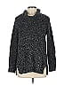 Rafaella Tweed Gray Turtleneck Sweater Size L - photo 1