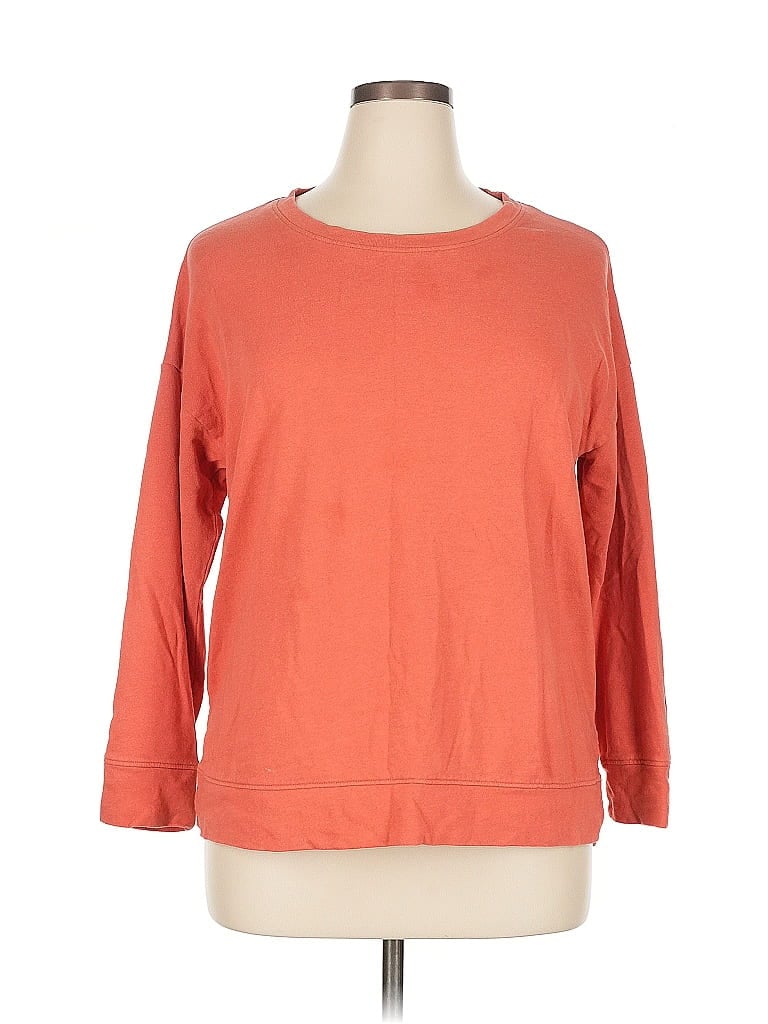 Pre-owned Terra & Sky 3/4 Sleeve T-shirt In Orange