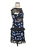 Topshop 100% Polyester Blue Cocktail Dress Size 2 - photo 4