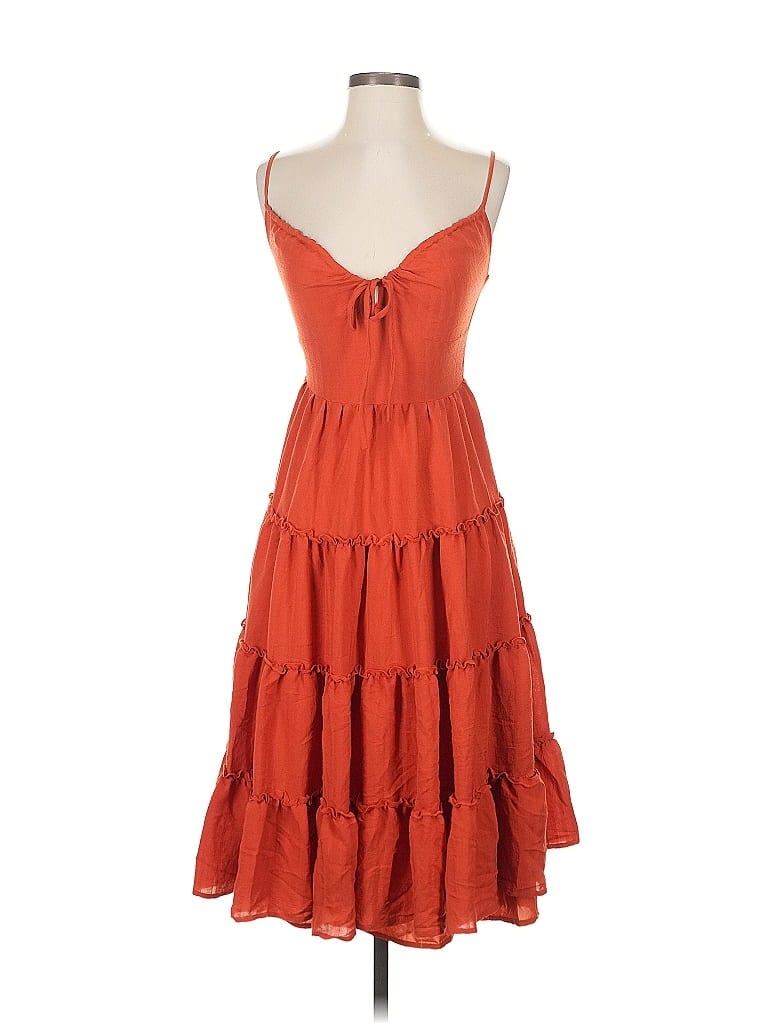 Pre-owned Lulus Casual Dress In Orange