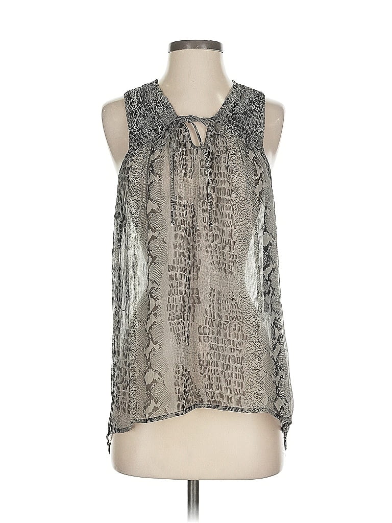 Pre-owned Joie Sleeveless Blouse In Gray