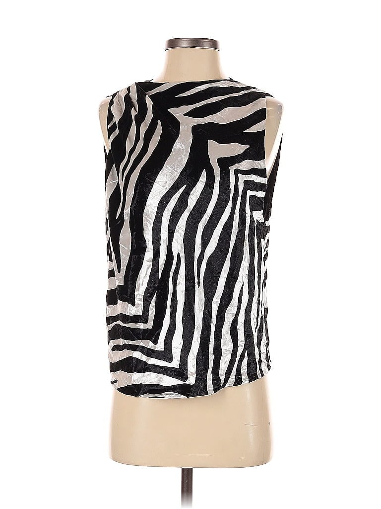 Pre-owned Michelle Mason Sleeveless Blouse In White