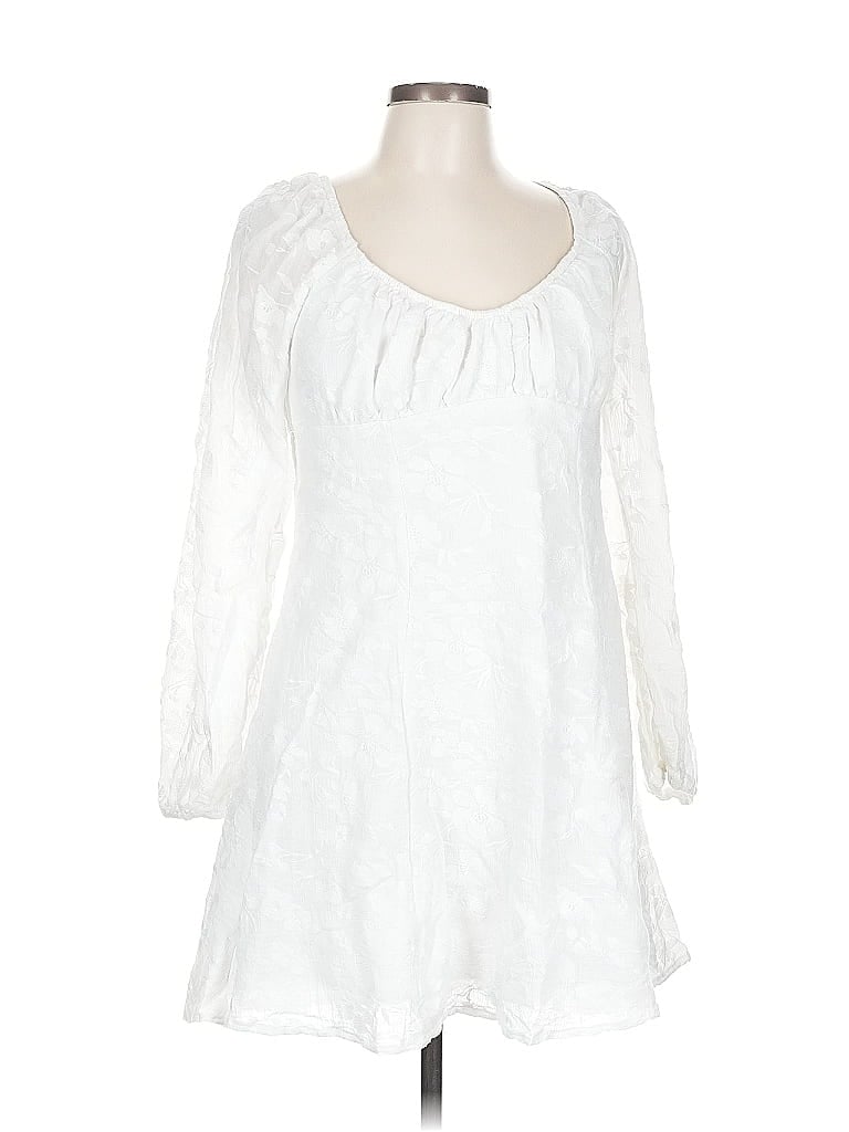Pre-owned Wild Fable 3/4 Sleeve Blouse In White