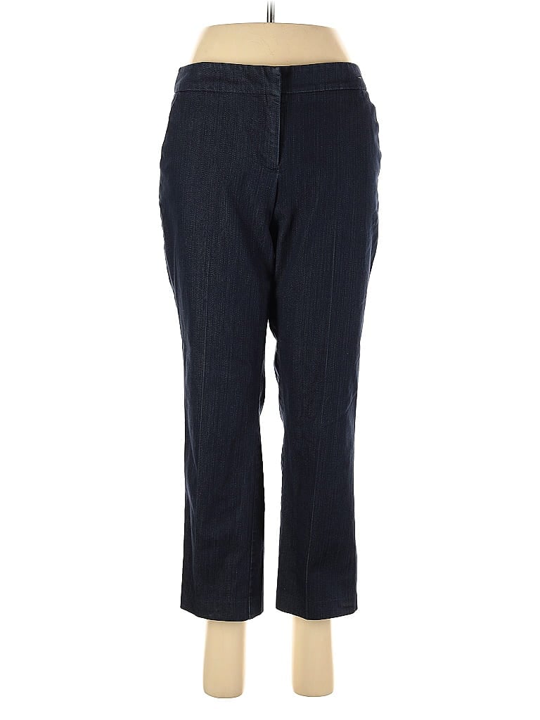 Pre-owned New York And Company Casual Pants In Blue