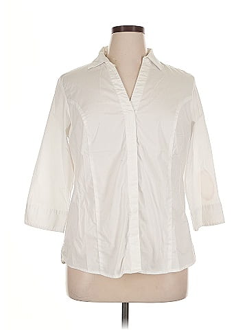 Riders by Lee 3/4 Sleeve Button-Down Shirt (view 1)