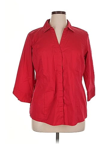 Riders by Lee 3/4 Sleeve Button-Down Shirt (view 1)