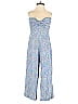Lusana Paisley Blue Jumpsuit Size 4 - photo 1