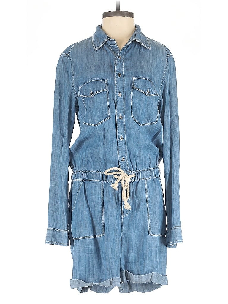 Pre-owned Hinge Romper In Blue