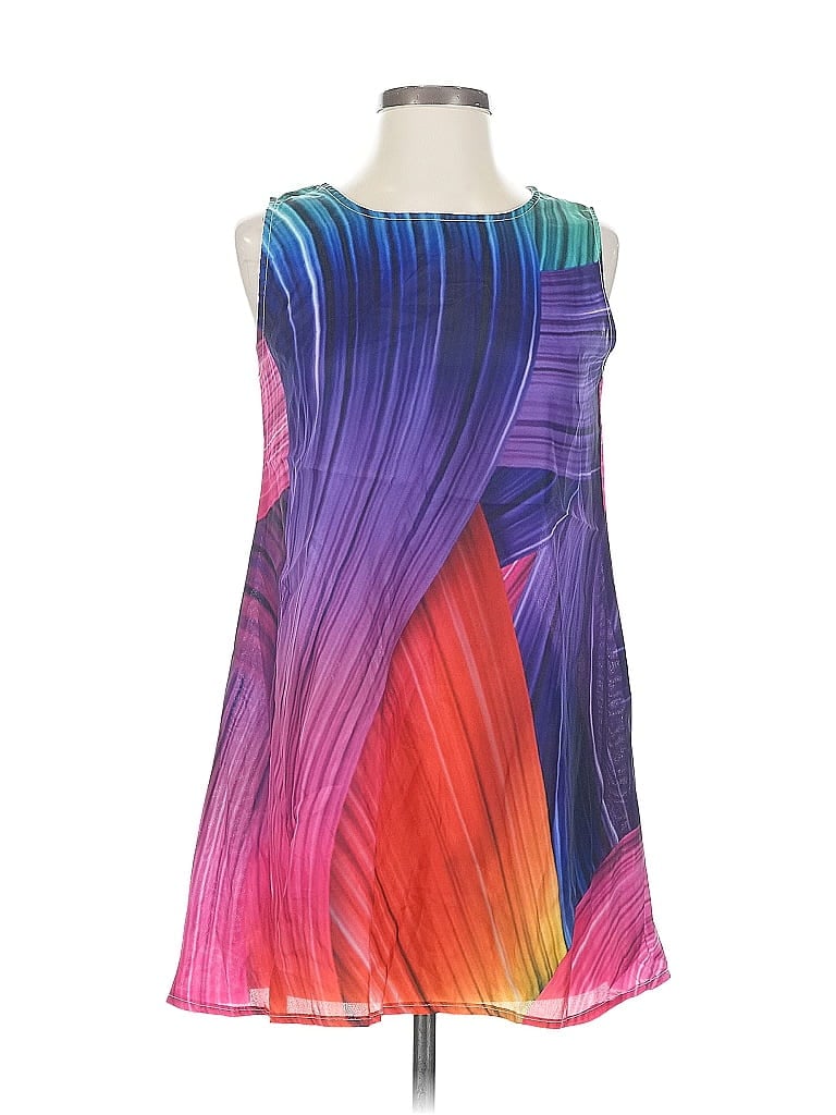 Pre-owned Unbranded Cocktail Dress In Purple