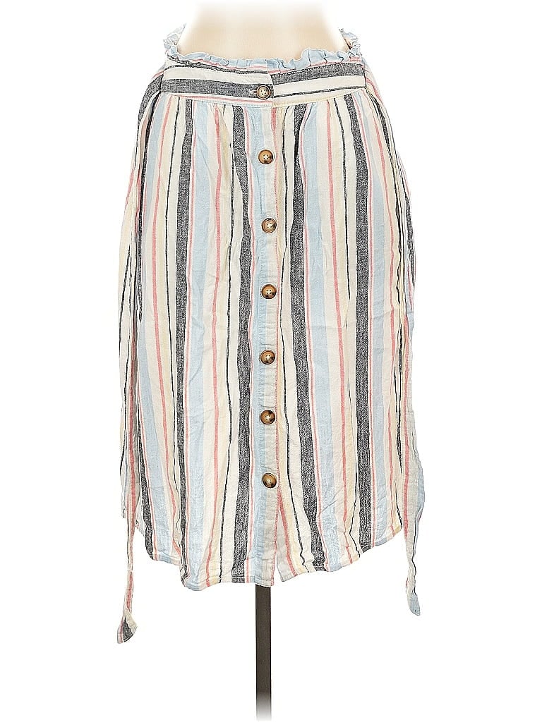 Pre-owned A.n.a. A New Approach Casual Skirt In White