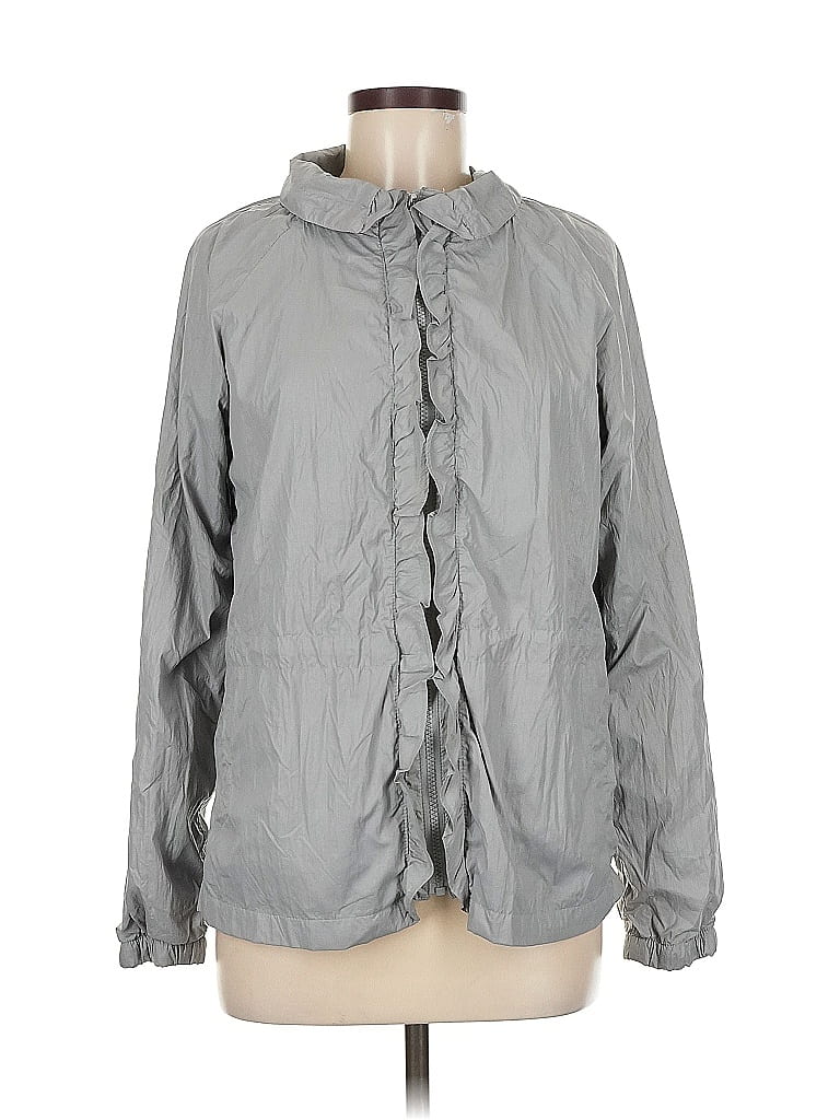 Pre-owned Assorted Brands Windbreaker Jacket In Gray