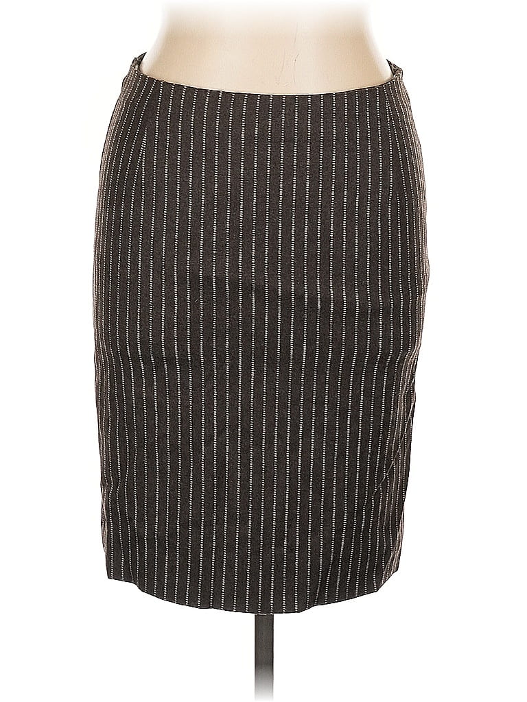 Pre-owned Boss By Hugo Boss Wool Skirt In Gray