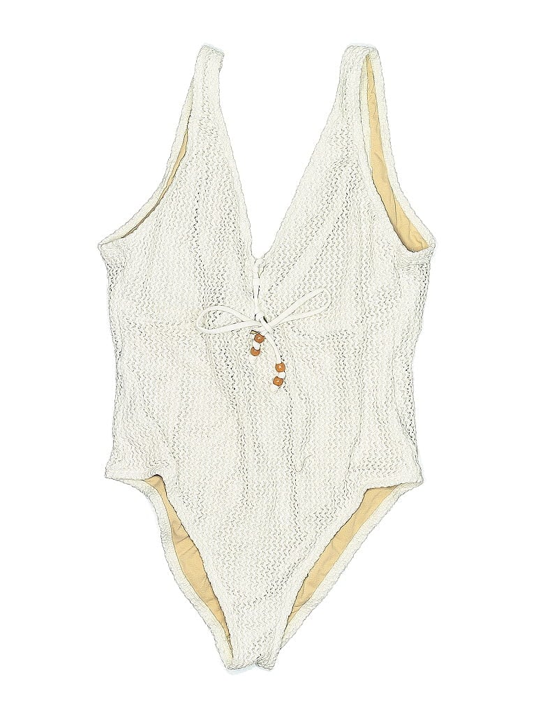 Pre-owned Shade & Shore One Piece Swimsuit In White
