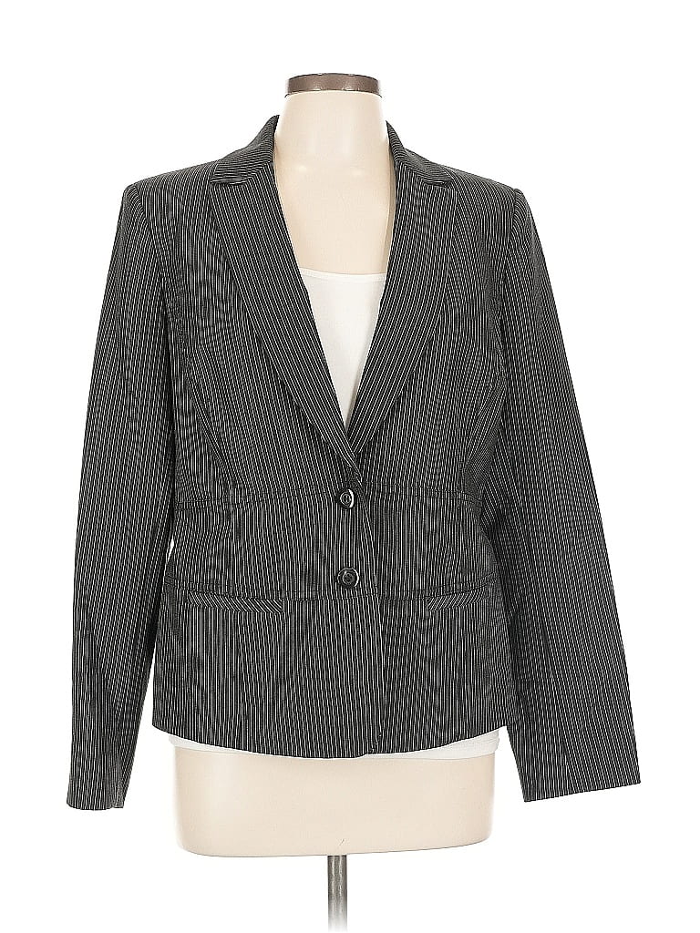 Pre-owned Nine West Blazer Jacket In Gray