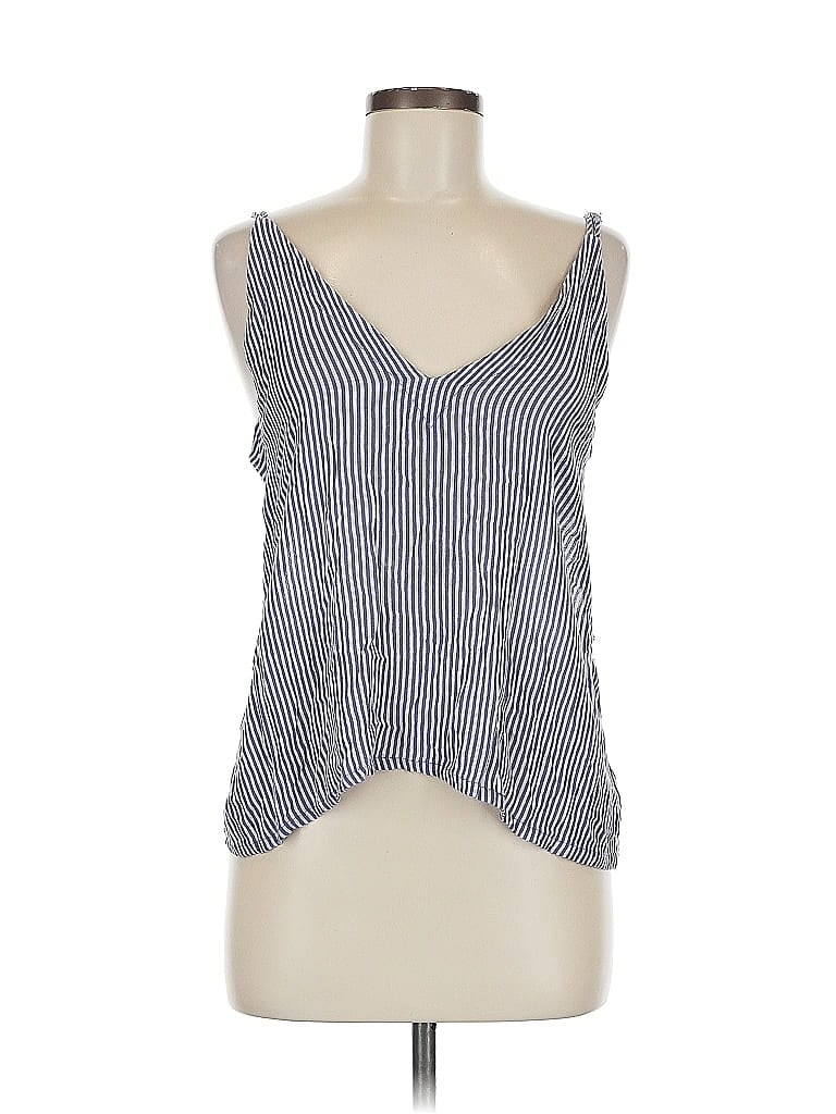 Pre-owned Lulus Sleeveless Blouse In Blue
