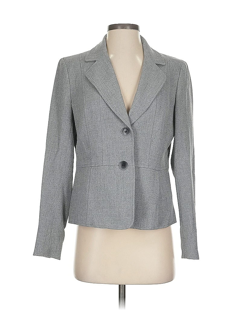 Pre-owned Kasper Blazer Jacket In Gray