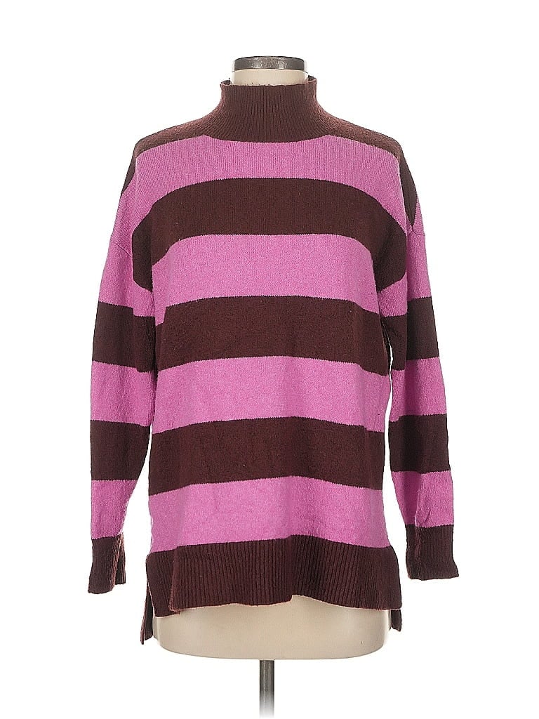 Pre-owned Ann Taylor Loft Turtleneck Sweater In Purple
