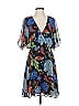 Alice + Olivia 100% Polyester Paisley Blue Black Cocktail Dress Size XS - photo 1