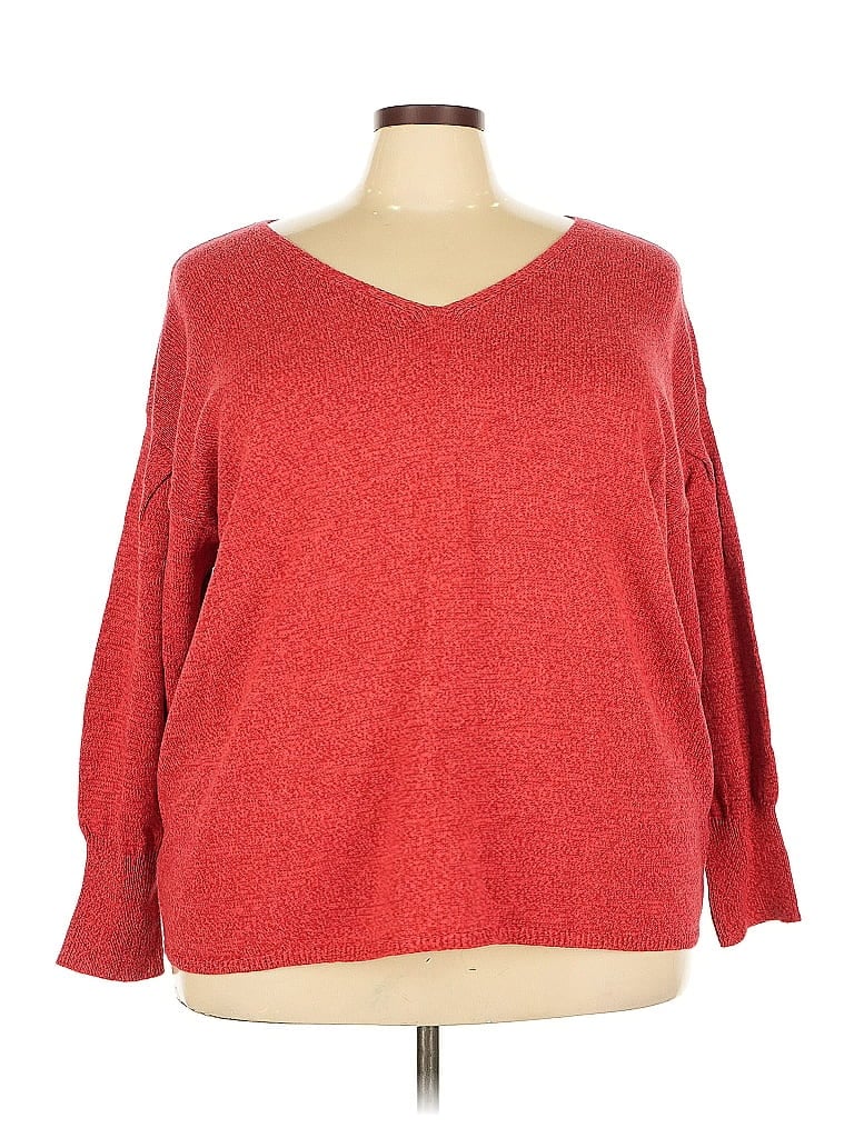 Pre-owned Candace Cameron Bure Pullover Sweater In Red