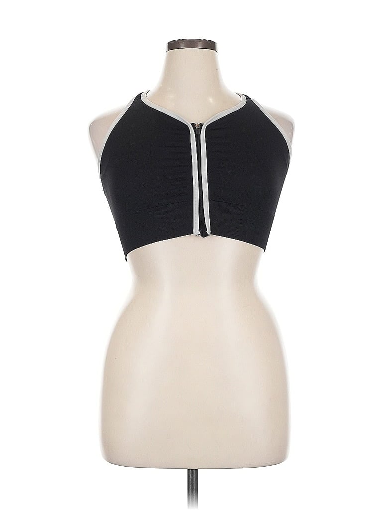 COPPER FIT Pre-owned Tank Top Black Halter Neckline Tops