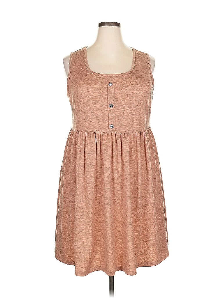 Pre-owned Unbranded Casual Dress In Brown